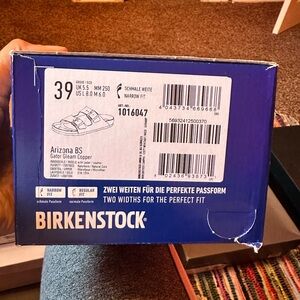 Birkenstock Arizona Gator Gleam Copper size 8